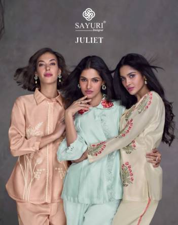 Juliet By Syuri Designer Pure Silk Co ords Set Collection